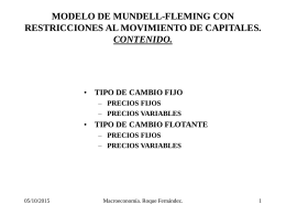 MODELO DE MUNDELL-FLEMING CON RESTRICCIONES AL …