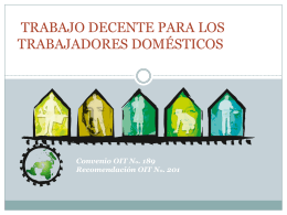 Decent Work for Domestic Workers Convention No. 189