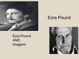 Ezra Pound & Imagism
