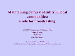 Challenges facing cultural identity through local