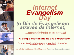 Internet Evangelism Day main presentation