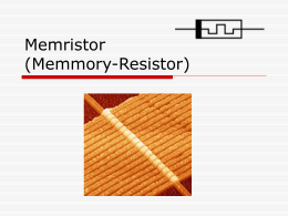 Memristor (Memmory