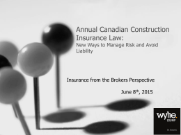 Construction Insurance Powerpoint