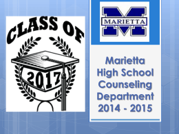 Marietta High School Counseling Department