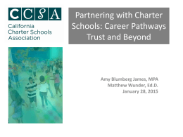 Partnering with Charter Schools: Career Pathways Trust and