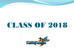 CLASS OF 2014 - Counselor's Corner
