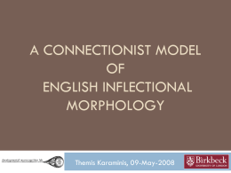 Connectionist modelling of Specific Language Impairment