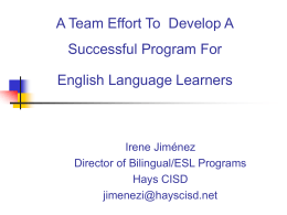 Intervention For Secondary English Language Learners