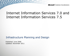 IPD - Internet Information Services version 2.2