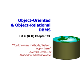 Object-Oriented & Object