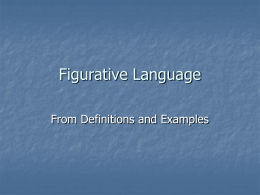 Figurative Language - ESL