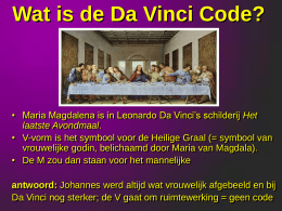 Da Vinci Code PowerPoint Presentatie