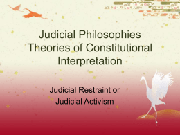Judicial Philosophy - Parkland School District
