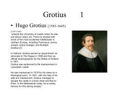 Grotius 1 - University of Waterloo