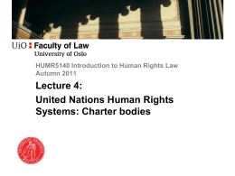 HUMR5140 Introduction to Human Rights Law Autumn …