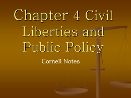 Chapter 4 Civil Liberties
