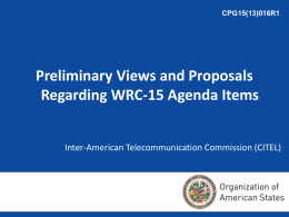 Inter-American Telecommunication Commission (CITEL)