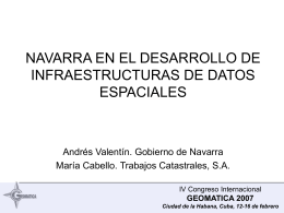 Navarra en el desarrollo de Infraestructuras de Datos