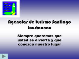 Agencias de turismo Santiago Loustaunau