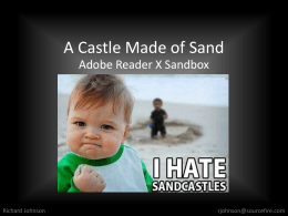 A Castle Made of Sand - CanSecWest Applied Security