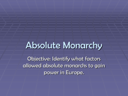 Absolute Monarchy - Mesa Public Schools