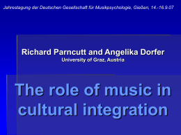Musik und Minderheiten - Die Rolle von Musik in der