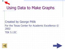 Using Data to Make Graphs