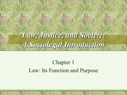 From Law to Order: The Theory and Practice of Law and …