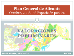 Propuesta plan general, octubre 2008