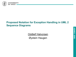 Propsed Notation for Exception Handling in UML 2 …