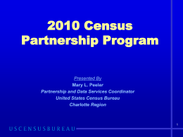 2010 Census Partnership Program