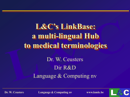 L&C’s LinkBase: a multi-lingual Hub to medical terminologies