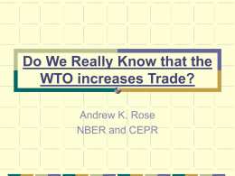 Do We Really Know that the WTO increases Trade?