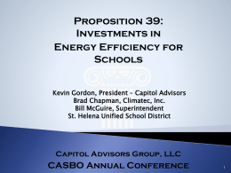 Proposition 39: Investments in