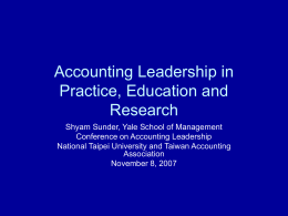 Accounting Leadership: Education and Social Responsibility