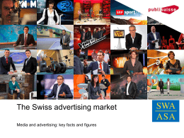 The Swiss advertising market - SWA-ASA
