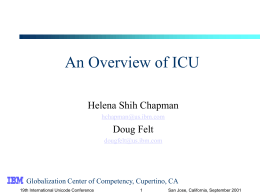 IUC Template - International Components for Unicode