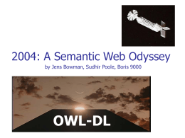Semantic Web Odyssey 2004