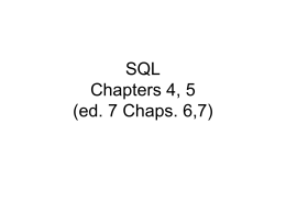 SQL or SEQUEL - (Structured English Query Language)