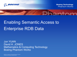 Enabling Semantic Access to Enterprise RDB Data
