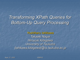 Transforming XPath Queries for Bottom