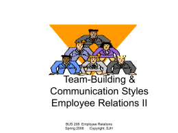Team-Building & Communication Styles