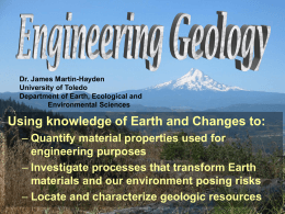 Physical Geology - Department of Environmental Sciences