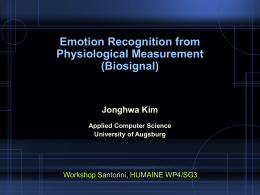 Emotion Recognition for Affective HCI: An Overview