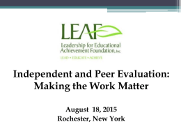 Principal Evaluation in New York State