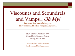 Viscounts and Scoundrels and Vamps… Oh My! Romance …