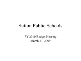Sutton Public Schools
