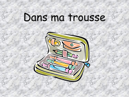 Dans ma trousse - Primary Resources
