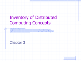 Inventory of Distributed Computing Concepts