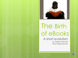 The Birth of eBooks